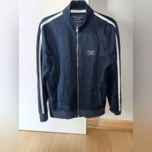 Abercrombie & Fitch Navy Zip-Up Track Jacket (Men’s Small)